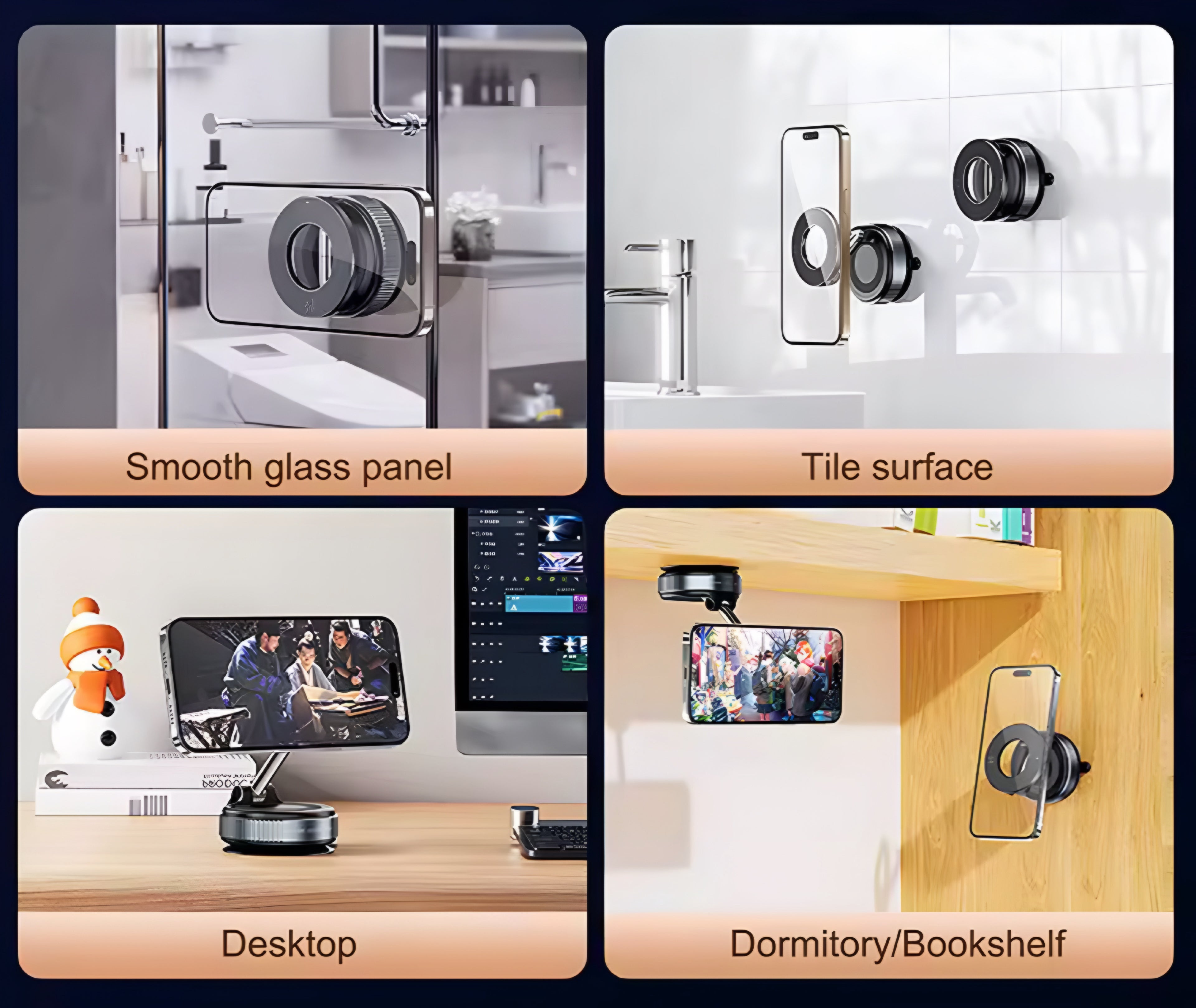 Soporte Magnético para Teléfono – Fuerte, Plegable y Ajustable