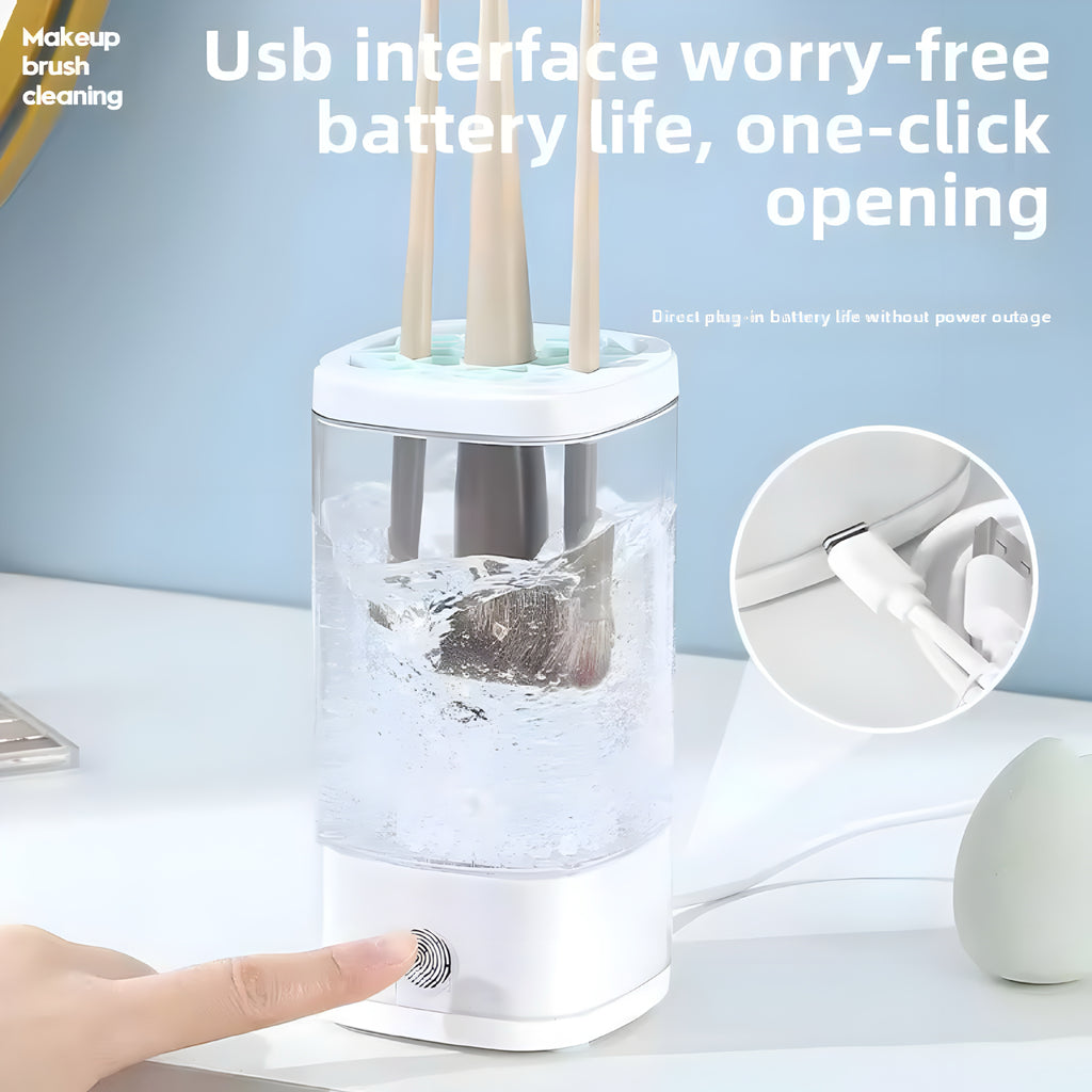 Limpiador de Brochas de Maquillaje Eléctrico USB
