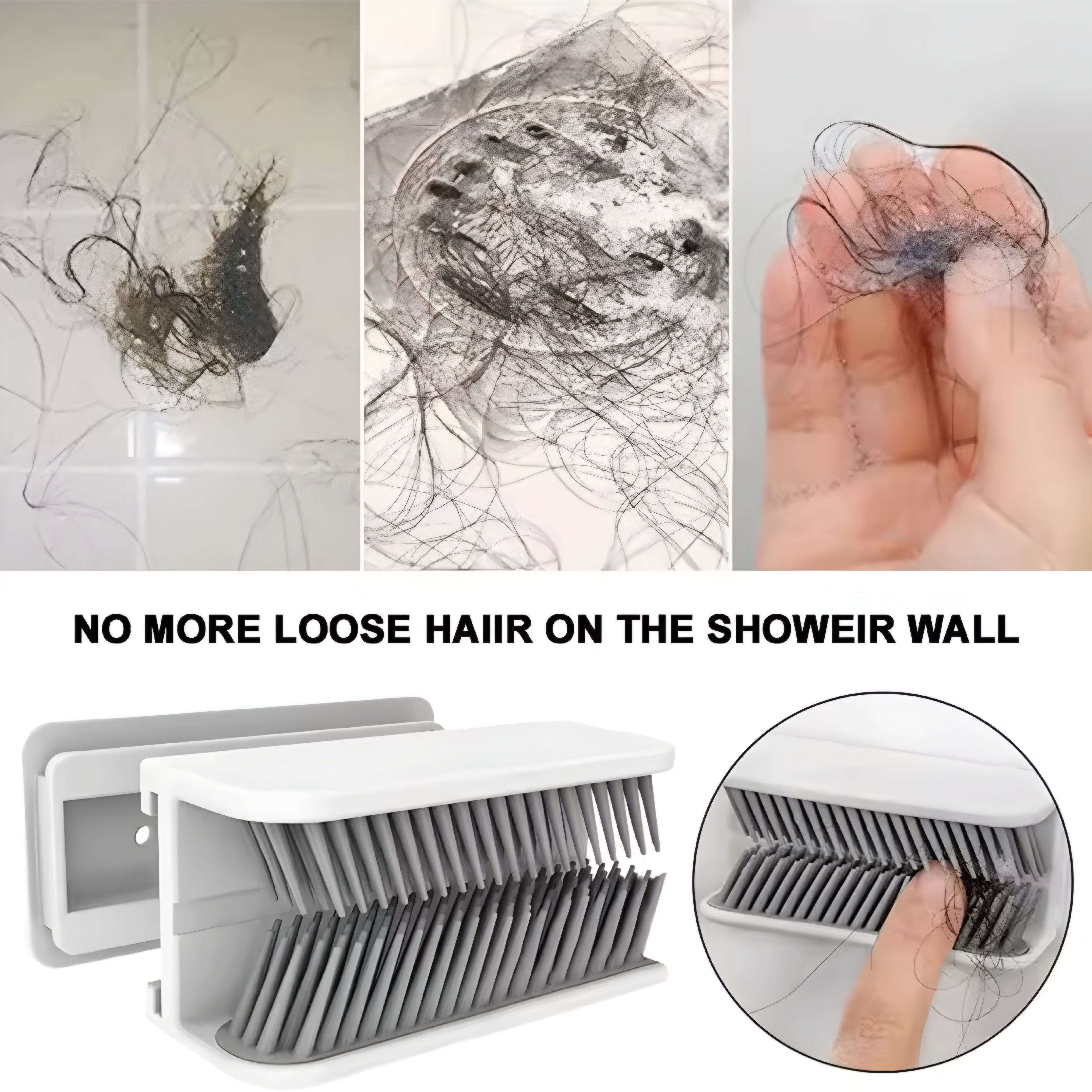 Recogedor de Pelo de Pared – Adiós a los Desagües Atascados