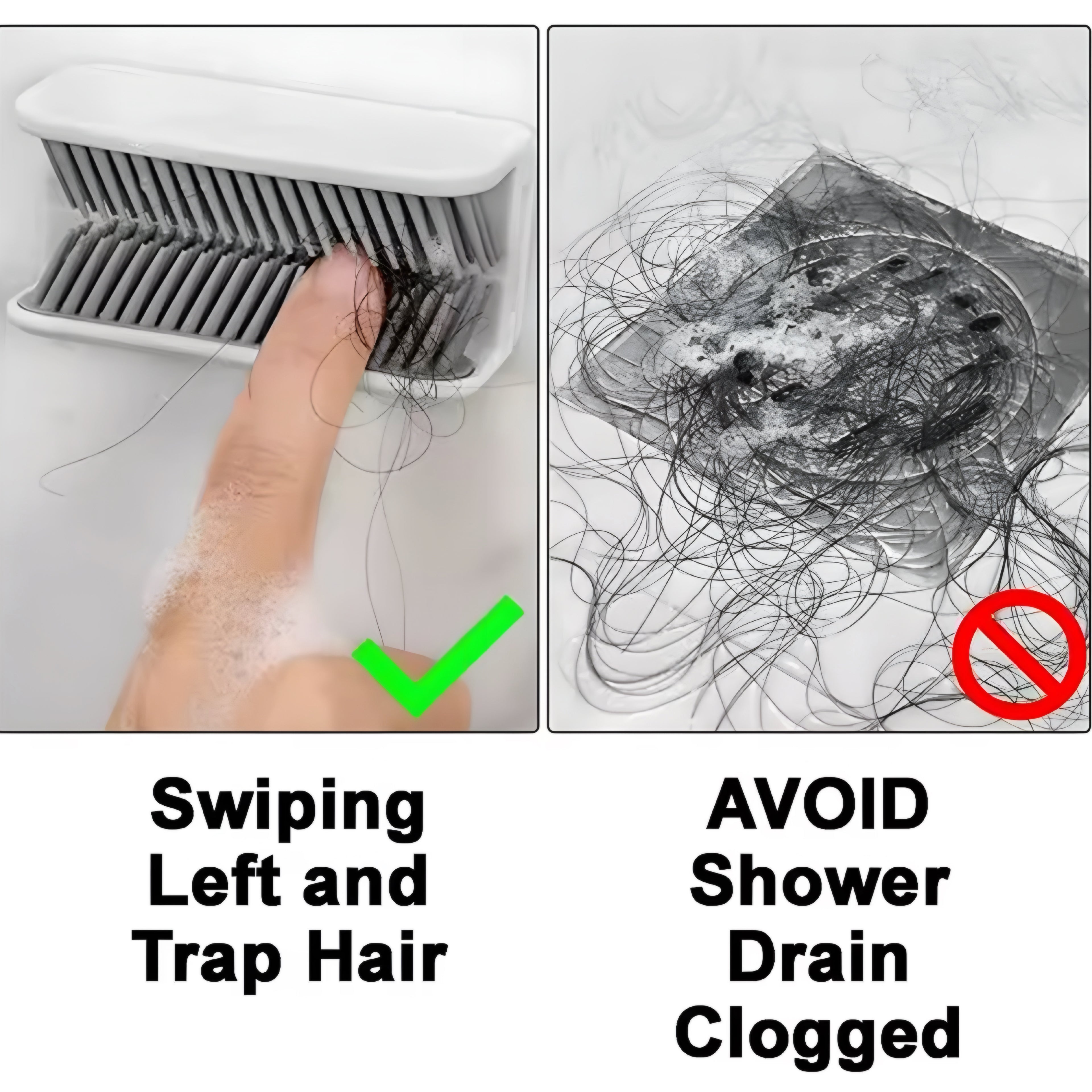 Recogedor de Pelo de Pared – Adiós a los Desagües Atascados