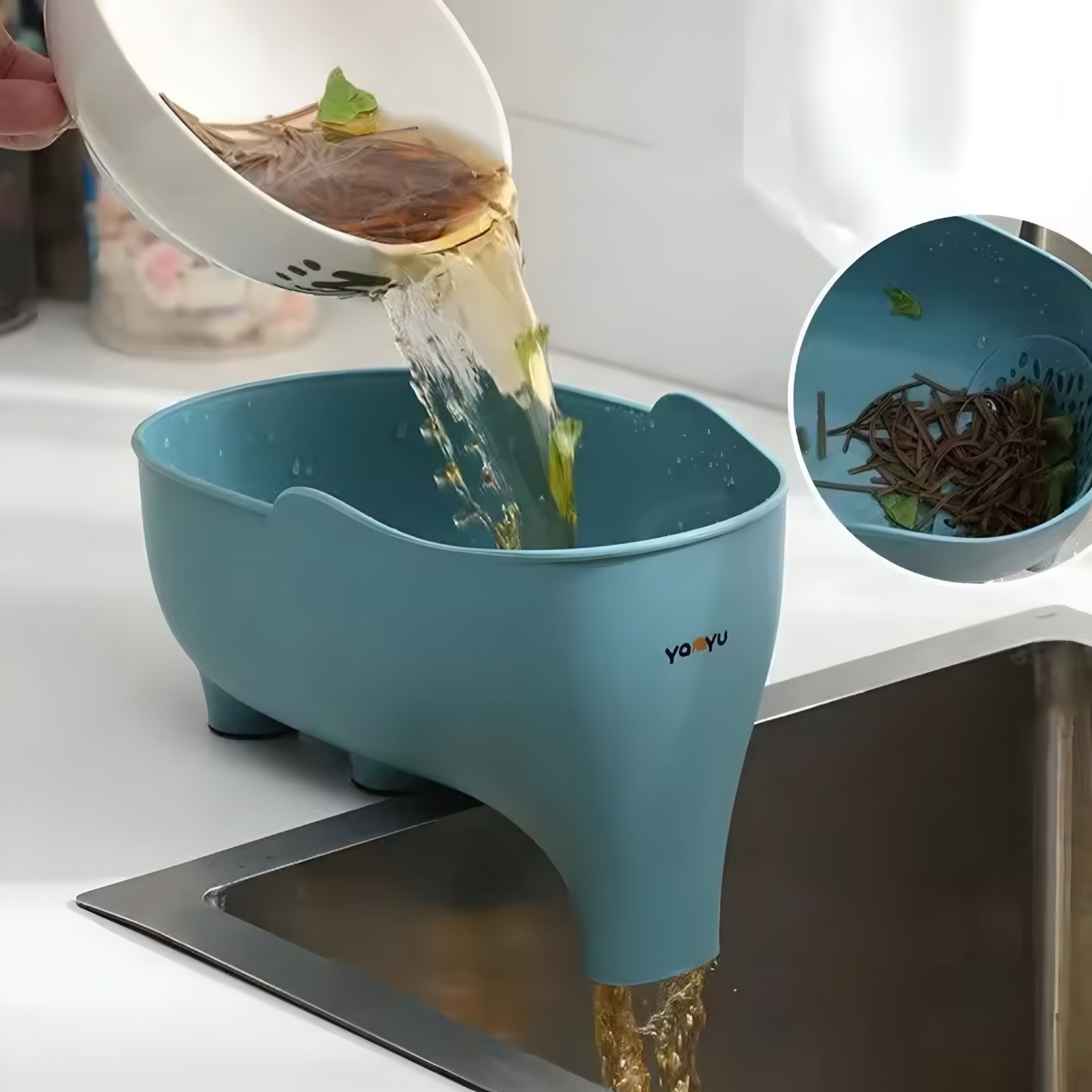 Elephant Drain Basket – Funcionalidad con Encanto para tu Cocina