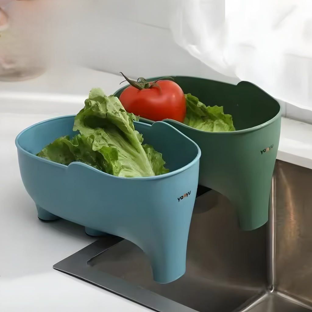 Elephant Drain Basket – Funcionalidad con Encanto para tu Cocina