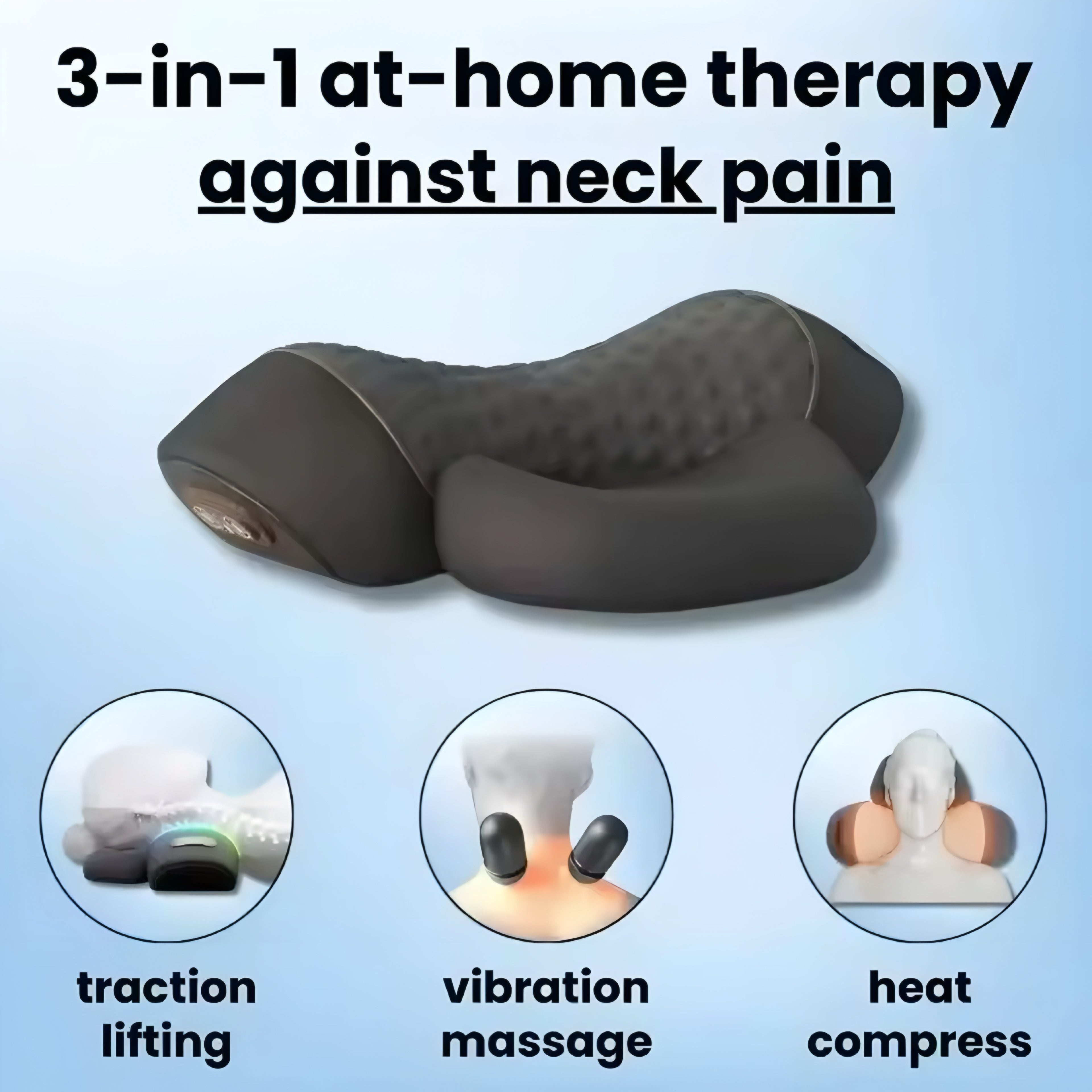 Almohada Masajeadora de Cuello 3 en 1